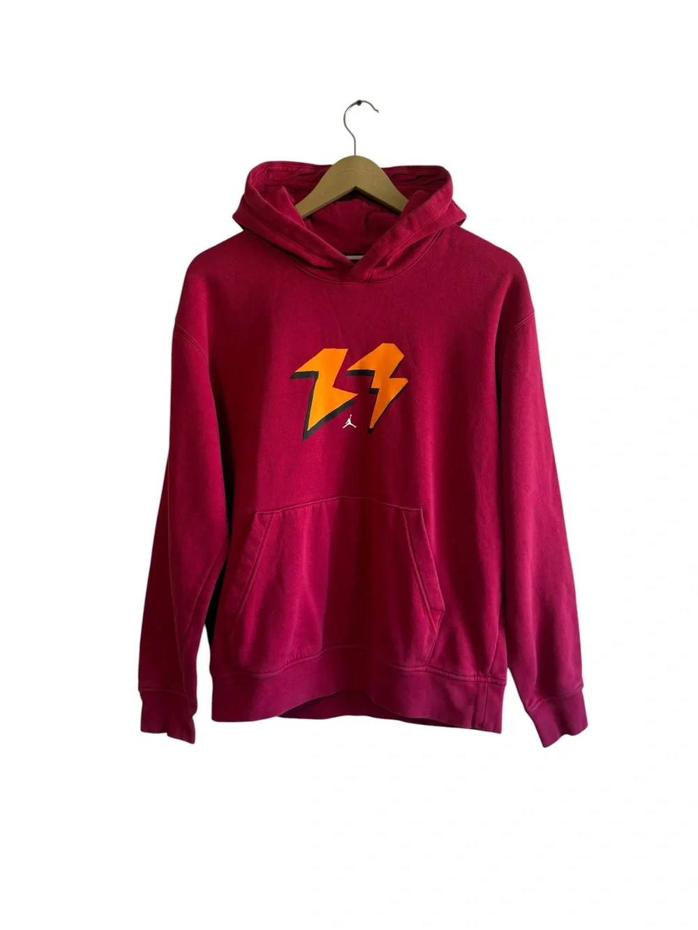 Jordan Size Medium Flight MVP Burgundy Graphic Pullover Sweatshirt Jumpman 23